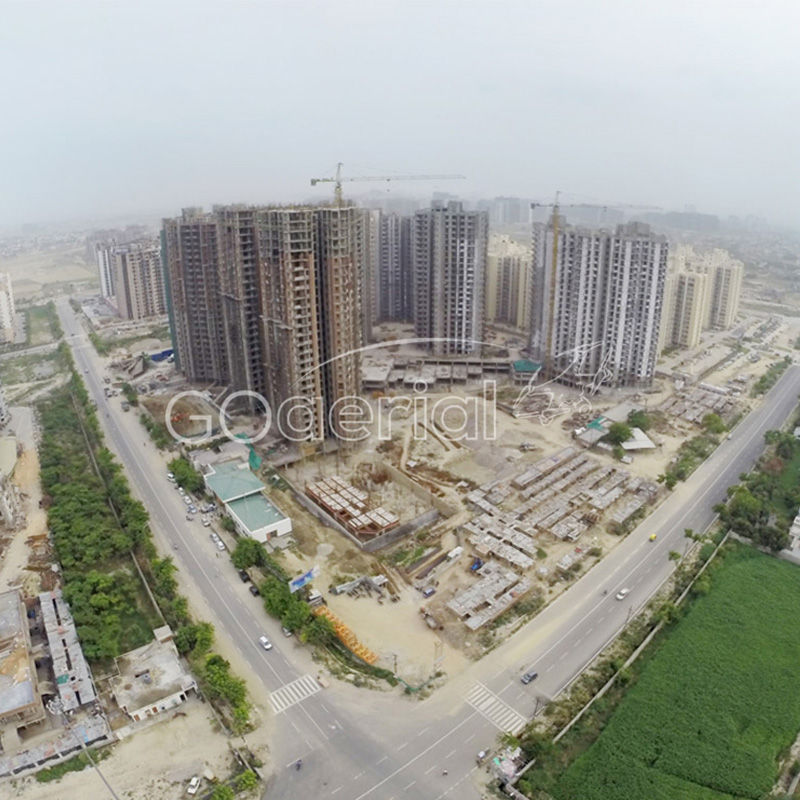 Aerial view of 4 Bunglows, Andheri for Shapoorji Pallonji by GO Aerial Drone Photography