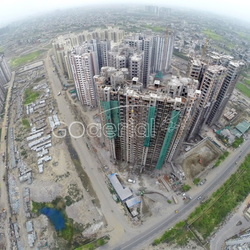 Aerial view of 4 Bunglows, Andheri for Shapoorji Pallonji by GO Aerial Drone Photography