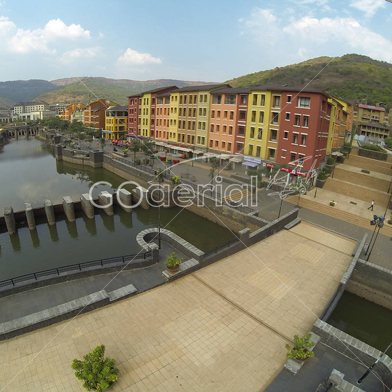  Aerial view of Lavasa City for HCC by GO Aerial Drone Photography